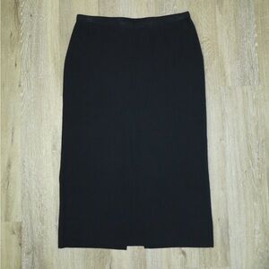 ARKET Black Fabric Skirt Very Good Condition Side EUR L